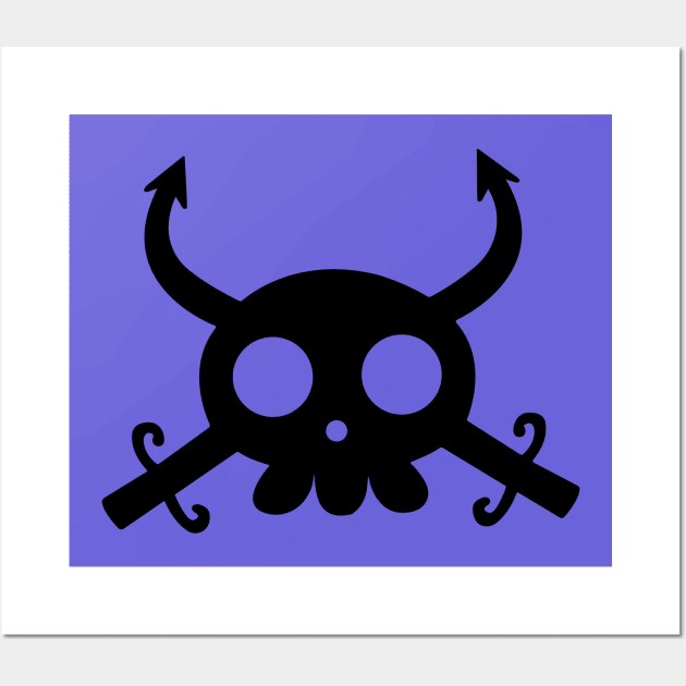 Ivankov Jolly Roger Wall Art by onepiecechibiproject